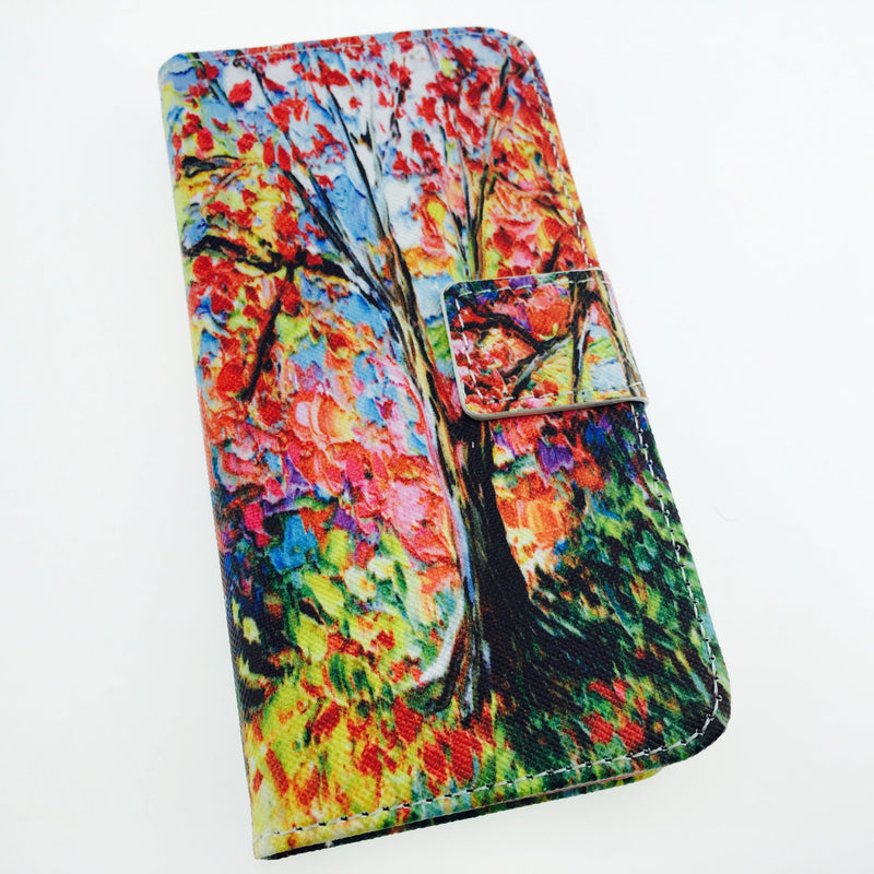 Colorful Art Leather Wallet Case - iPhone 6/6S (with Credit Card Slot)