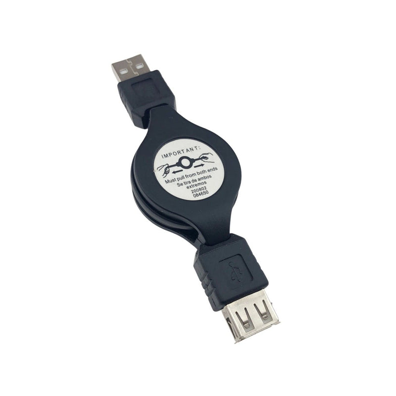 Retractable Male to Female USB Cable