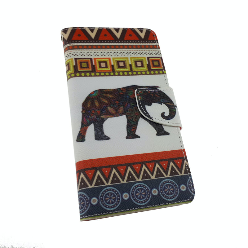 Aztec Design Leather Case - iPhone X/Xs (with Credit Card Slot)