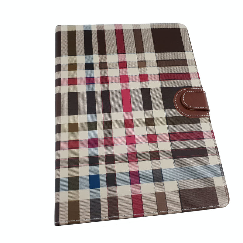 Plaid Leather Case - iPad Pro 9.7 inch (with Credit Card Slot)